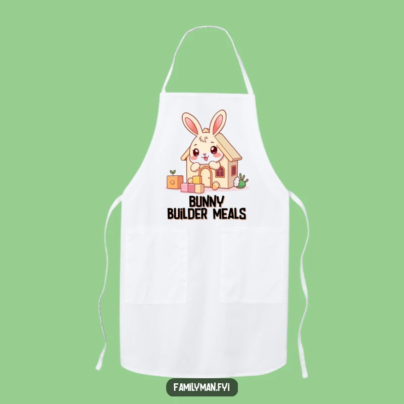 Funny Bunny Builder Apron - Playful House Construction Wear