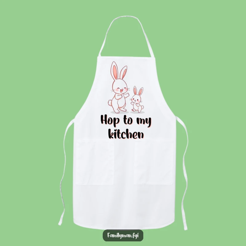Funny Bunny Hop Apron: Teaching Skills, Humorous Kitchen Decor Gift