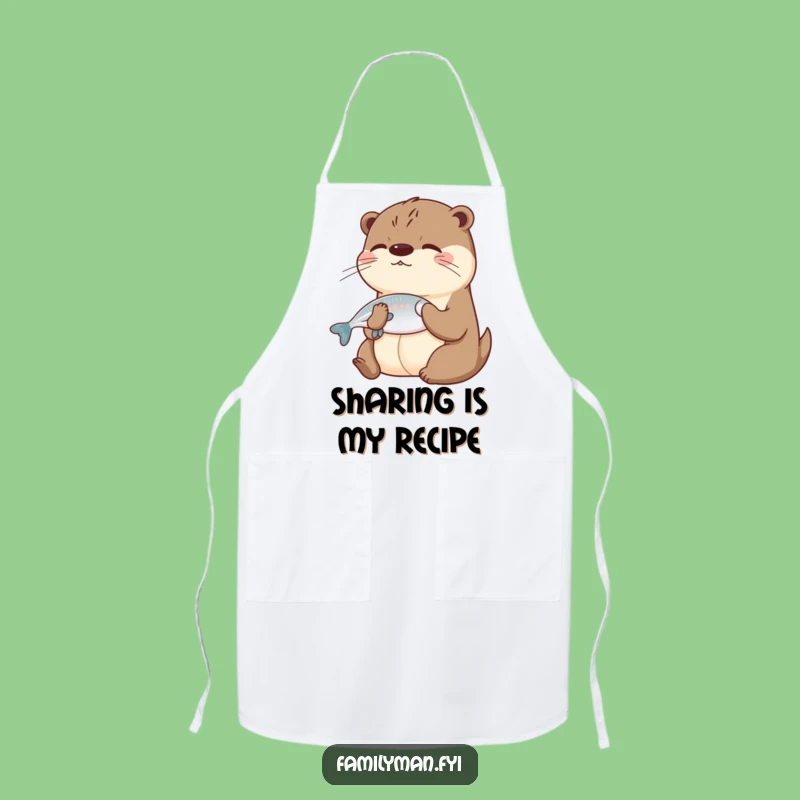 Funny Otter Chef Apron - Hilarious Kitchen Gift for Sharing Cooks