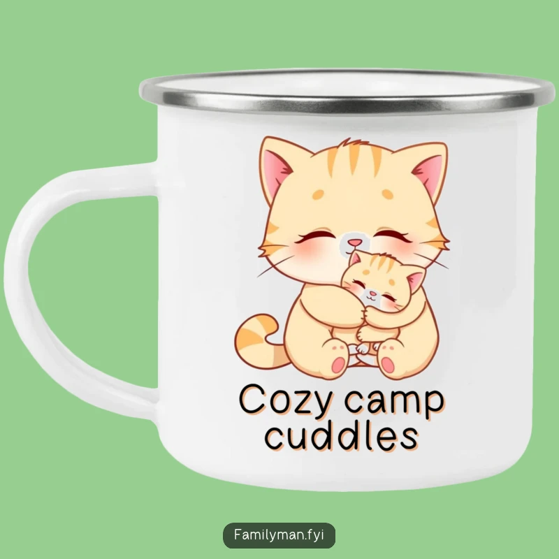 Funny Cat Campfire Mug - Durable & Hilarious Outdoor Cat Lover Gift