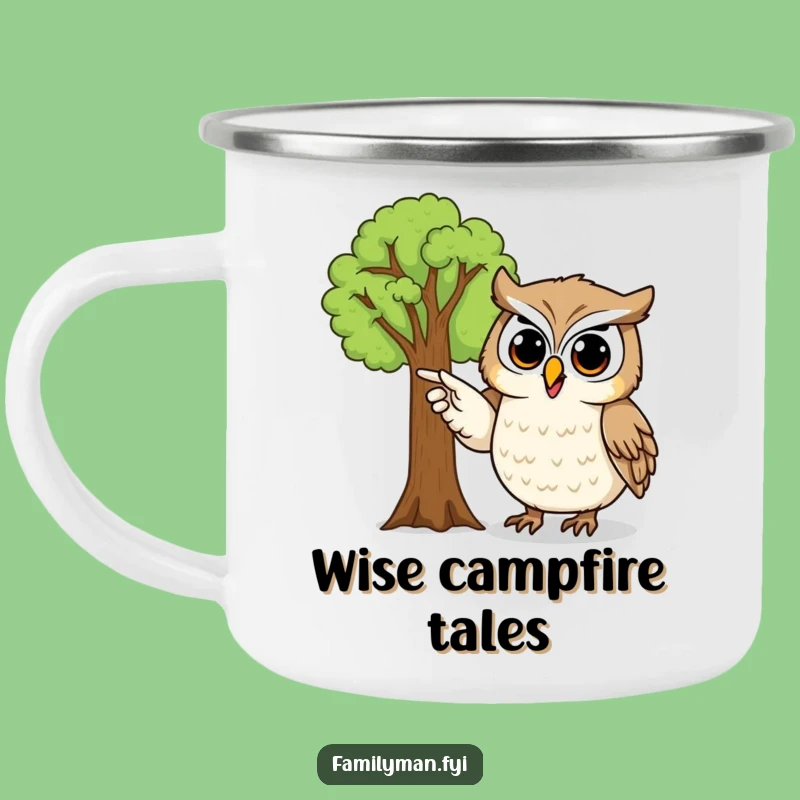 Funny Owl Camping Mug: Proud Family Tree Owl, Outdoor Genealogy Gift