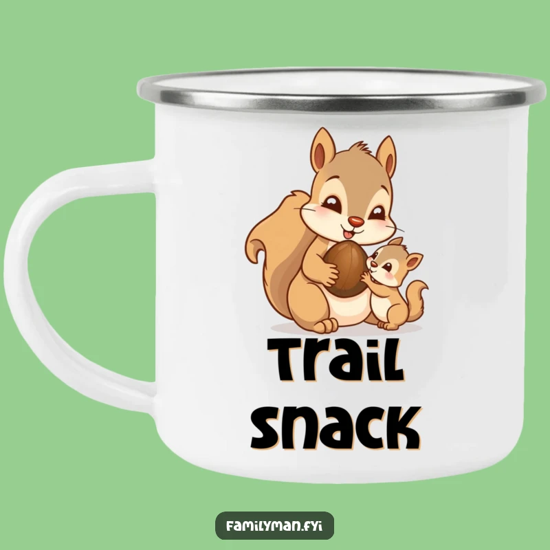 Funny Dad Squirrel Camping Mug - Sharing Nurture for Outdoor Gifts
