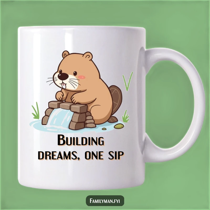 Funny Beaver Dam Mug - Hilarious Gift for Hard Workers & DIY Fans