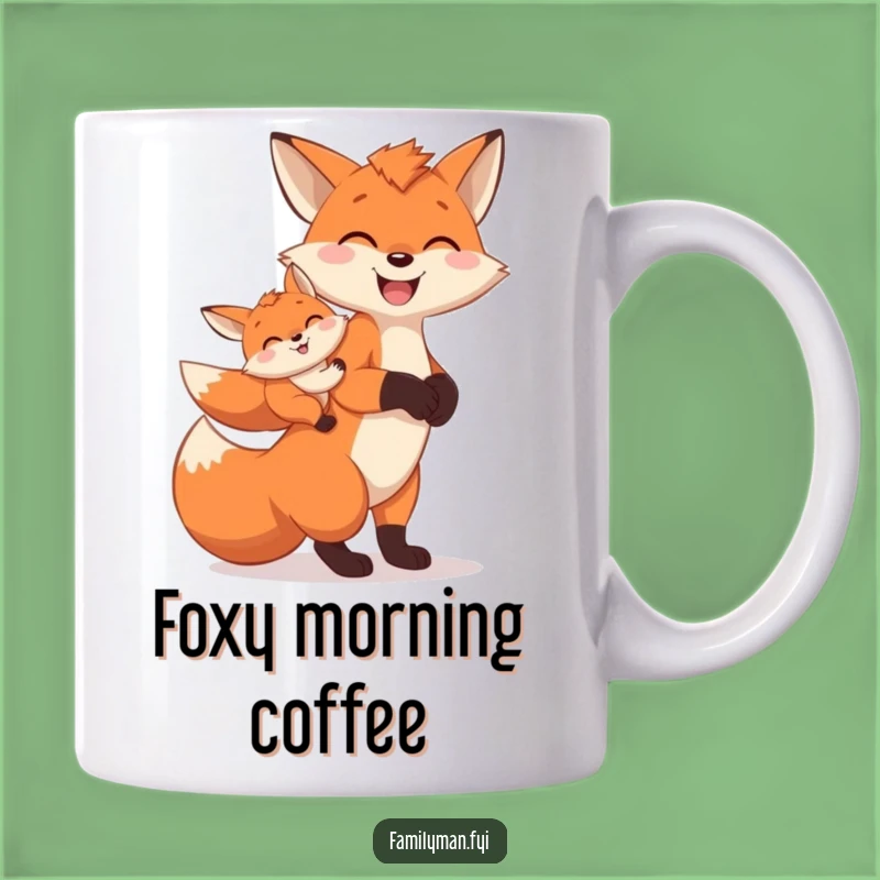Funny Fox Dad Mug: Carry-On Companion Humor Gift, Perfect Family