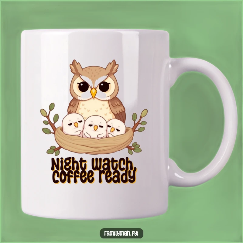 Funny Proud Owl Mama Mug: A Wholesome and Funny Gift for Parents!