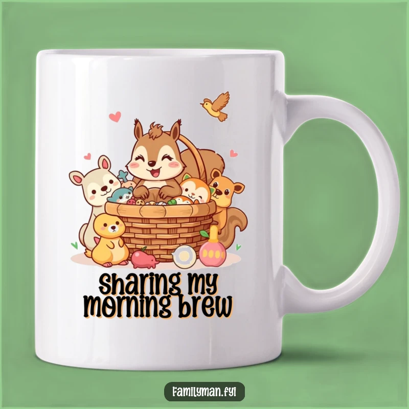 Funny Squirrel Mug: Picnic Pals, Generous Spirit, Perfect Funny Gift