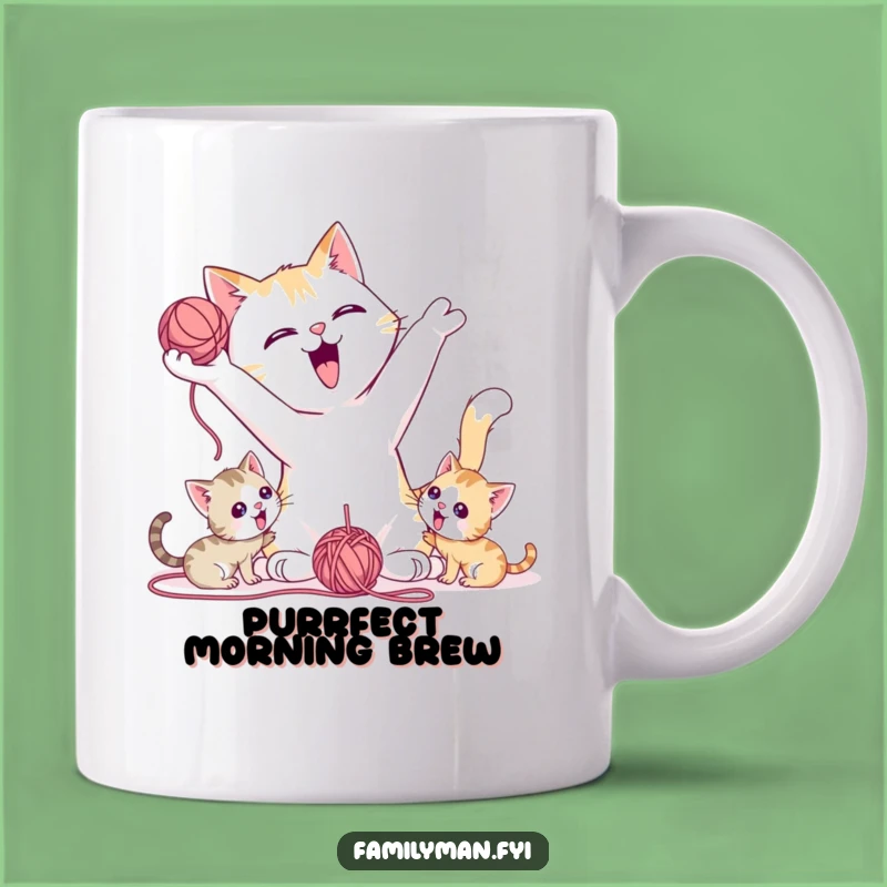 Funny Cat Dad Mug: Playtime Pal Humor Gift, Perfect Kitten Fun