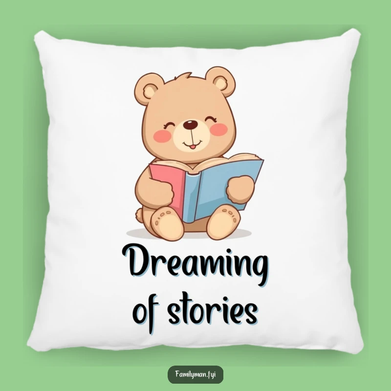 Funny Bear Pillow: Story Time Comfort, Soft and Funny Gift Decor
