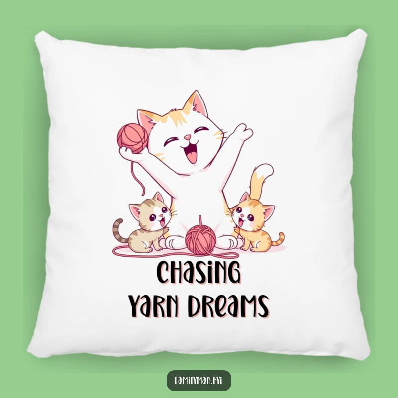 Funny Cat Dad Pillow: Playtime Pal Cushion, Cozy Kitten Gift