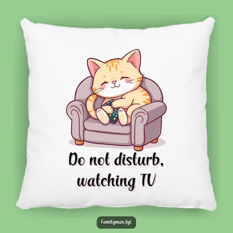 Funny Content Cat Couch Pillow: Cozy Gift for Ultimate Relaxation