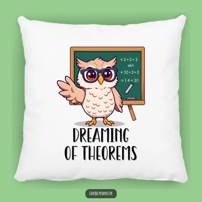 Funny Owl Professor Pillow: Cozy, Smart Design for a Humorous Touch
