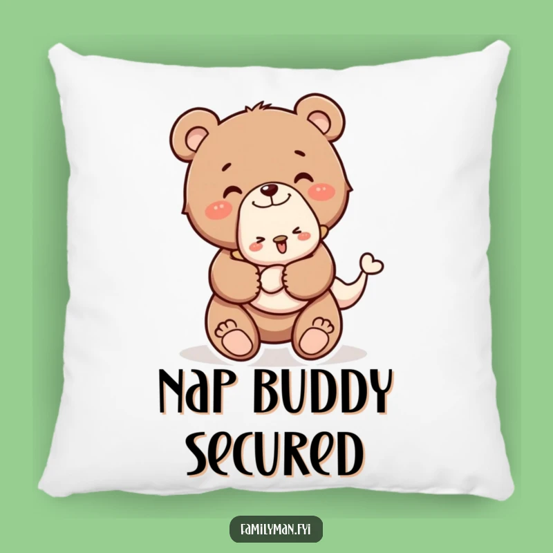 Funny Piggyback Bear Cub Pillow: Cozy Cuddles and Comical Comfort