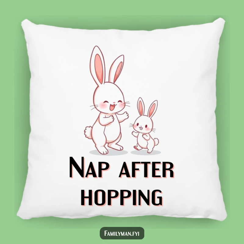 Funny Bunny Hop Pillow: Cozy Learning, Soft & Hilarious Decor Gift