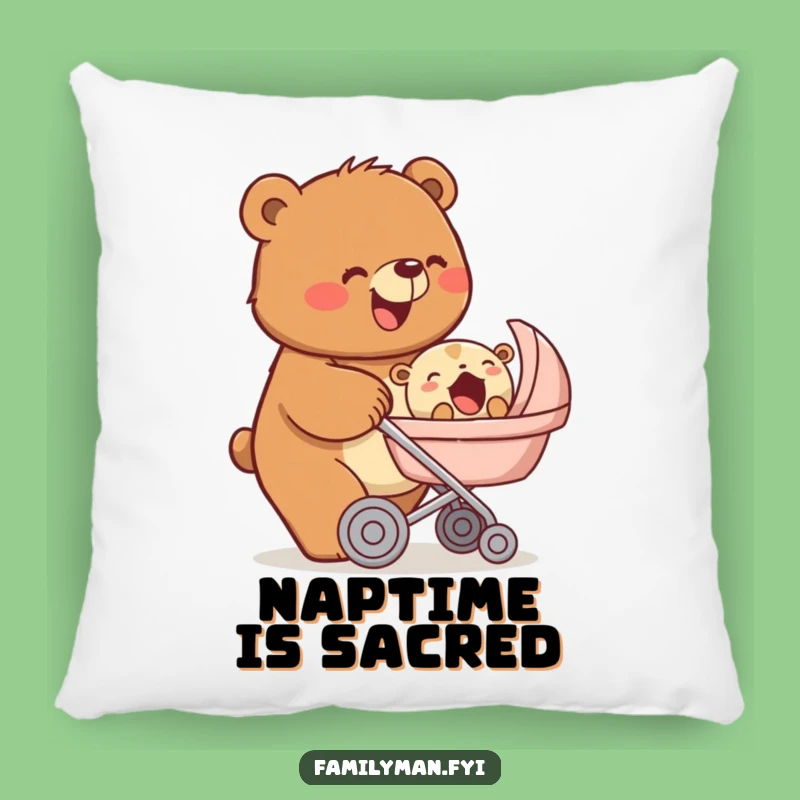 Funny Bear Baby Pillow: Beaming Comfort, Cozy Cute Funny Gift