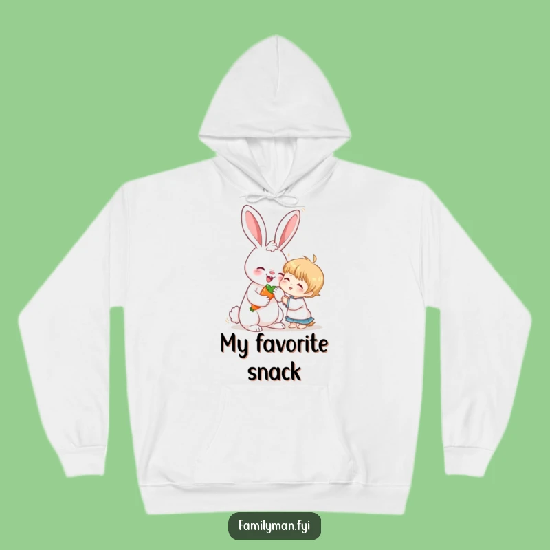 Cozy Funny Rabbit & Child Hoodie: Warmth and Wholesome Fun