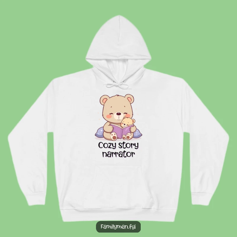 Cozy Funny Bear Hoodie - Warm & Sweet Storytelling Comfort