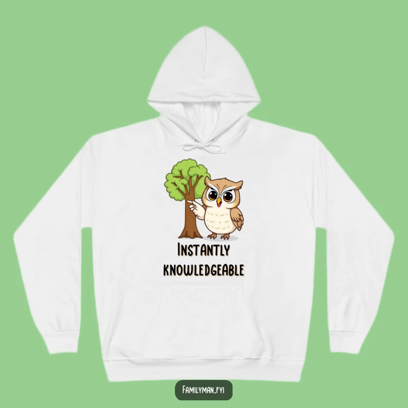 Funny Owl Hoodie: Proud Family Tree Owl, Warm Genealogy Gift