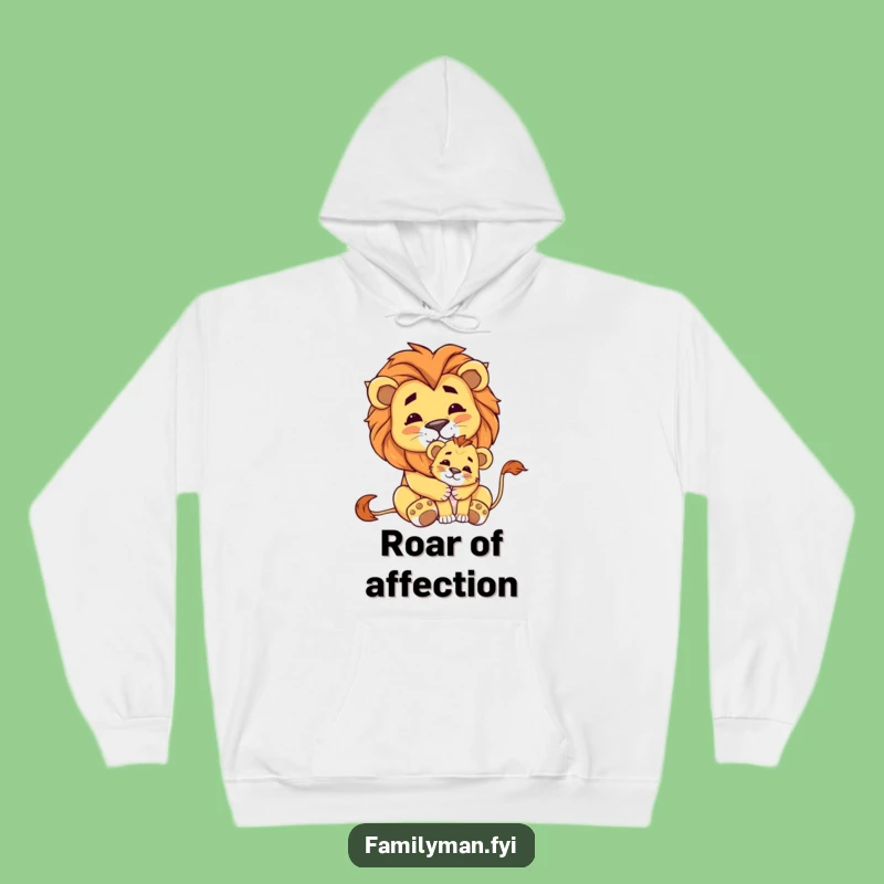 Cozy Funny Lion & Cub Hoodie: Wrap Yourself in Pride