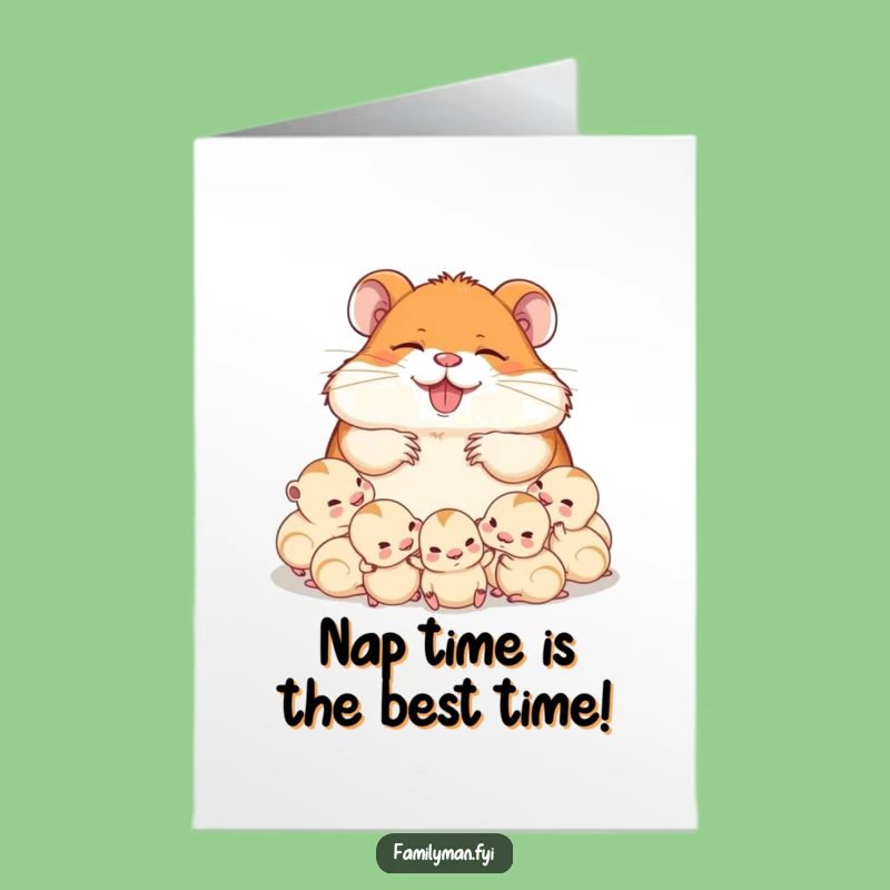 Free Printable Hamster Dad Birthday Card: Cozy Downloadable Gift for Him