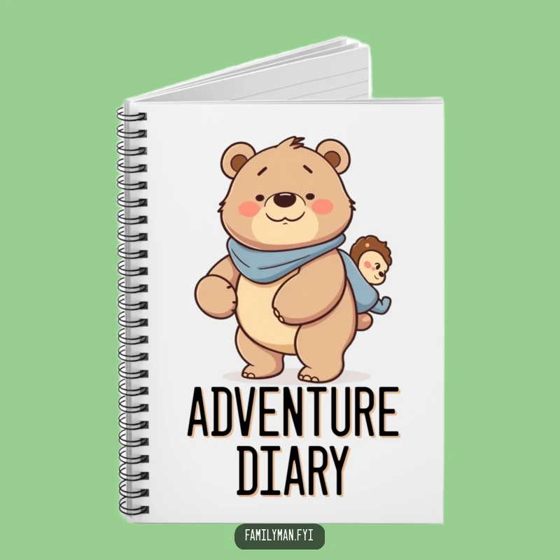 Funny Dad Bear Notebook - Journal Your Strong Adventures Gift