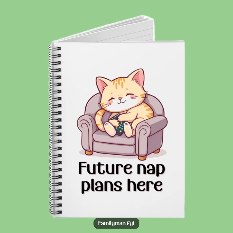 Funny Content Cat Notebook: Great Gift for Jotting Down Lazy Ideas