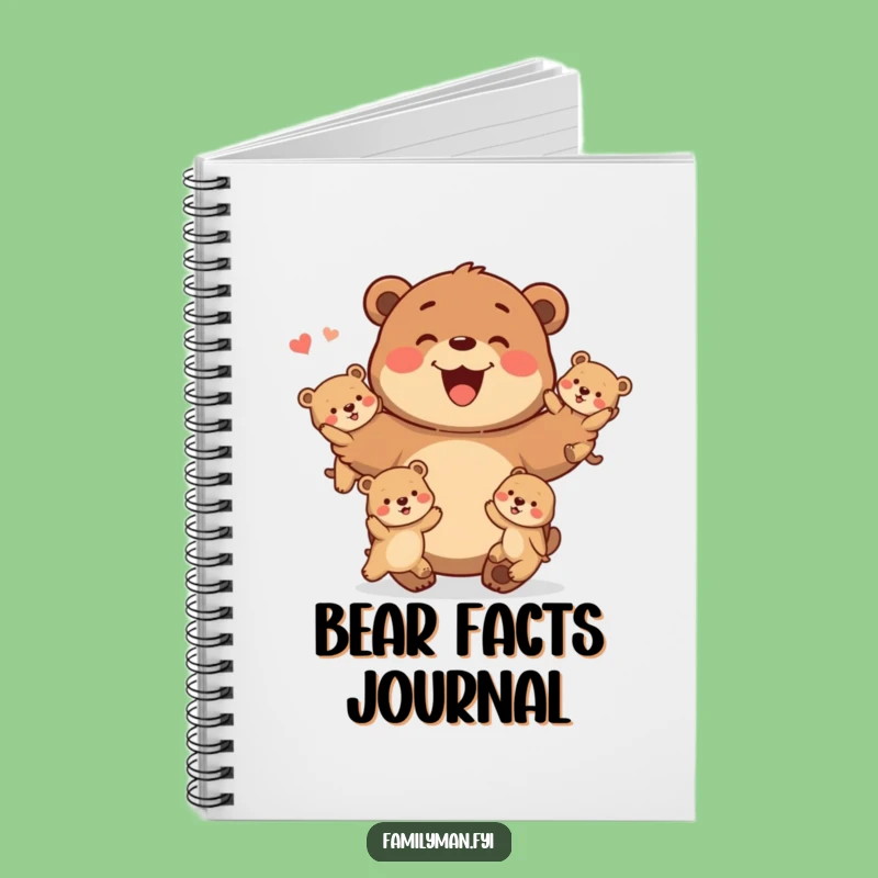 Funny Father Bear Notebook: Juggling Dad Journal, Perfect Family Gift