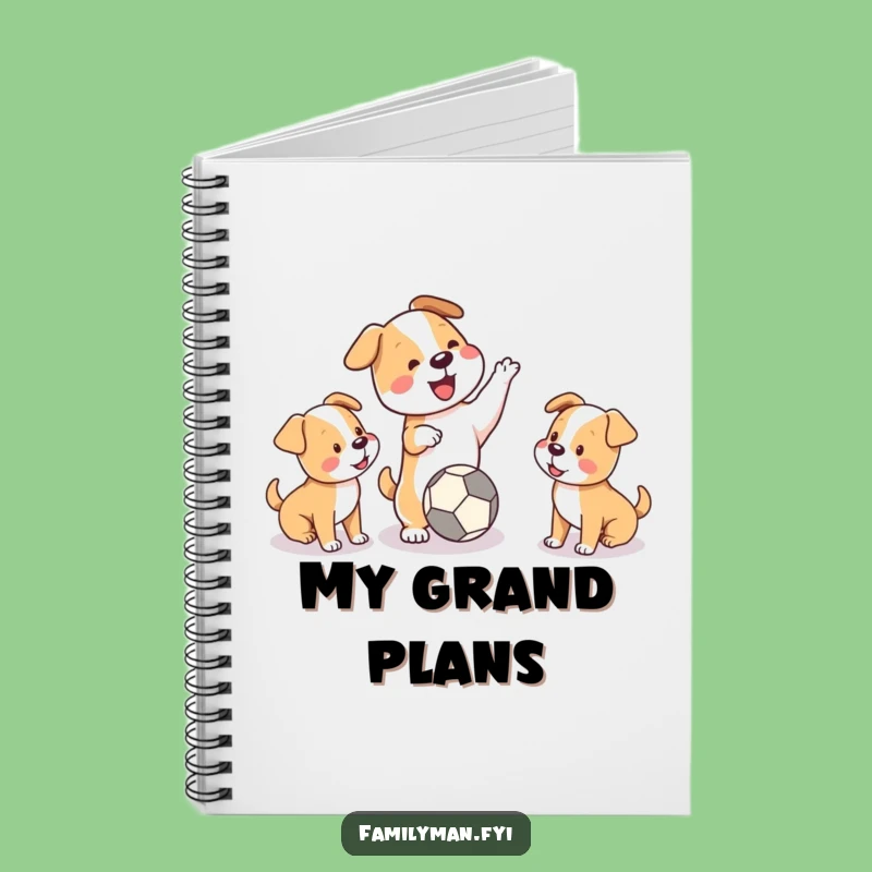 Funny Dog & Puppies Notebook: Jot Down Playful Ideas