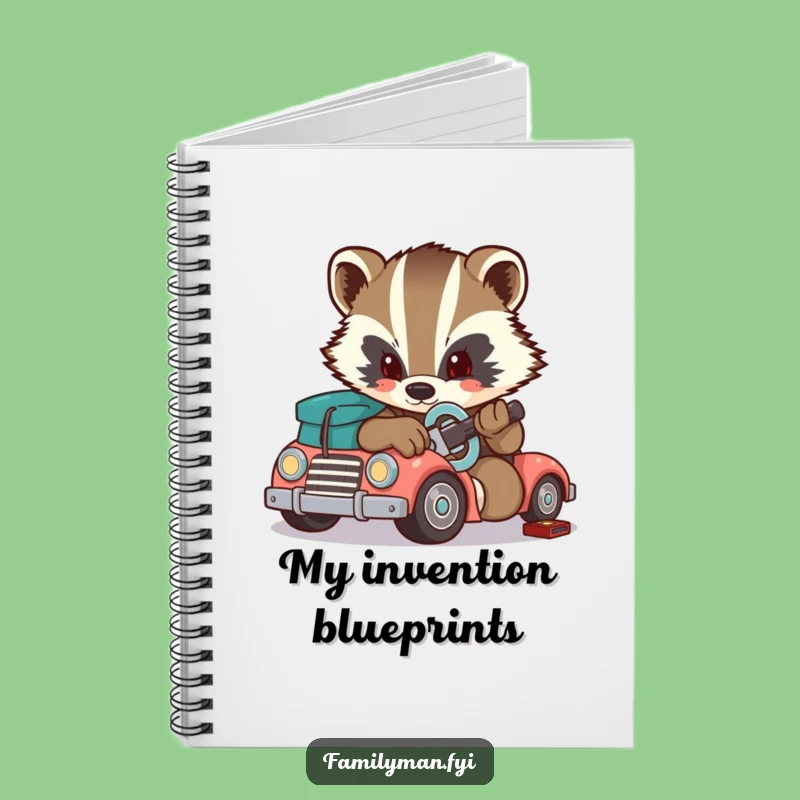 Funny Badger Notebook: Determined Plans Take Shape, Perfect Funny Gift for Builders