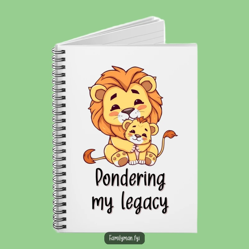 Funny Lion & Cub Notebook: Jot Down Majestic Thoughts