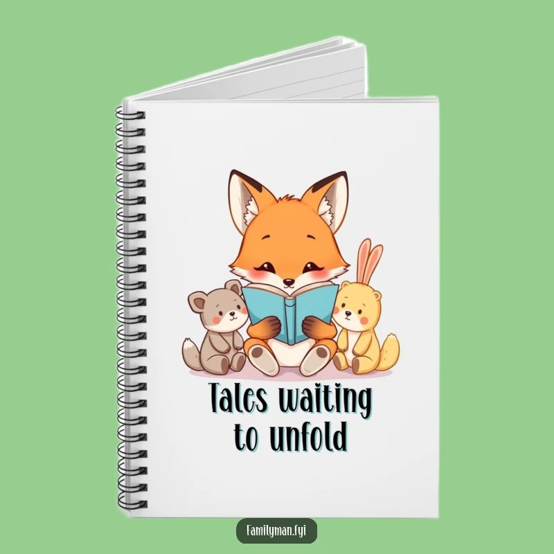 Funny Fox Journal: Lined Notebook for Story Ideas, Featuring a Reading Fox, Perfect Gift