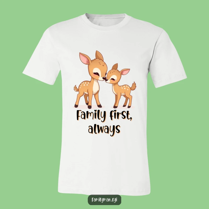 Funny Gentle Deer Nudging T-Shirt: Hilarious Animal Art, Perfect Humorous Gift