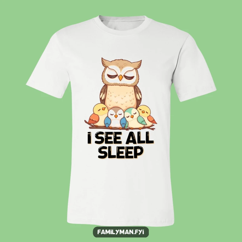 Funny Owl Guardian T-Shirt - Hilarious Gift for Bird Watchers & Animal Lovers