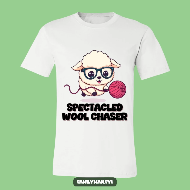 Funny Sheep Dog Yarn Chase T-Shirt: Wear the Fun!