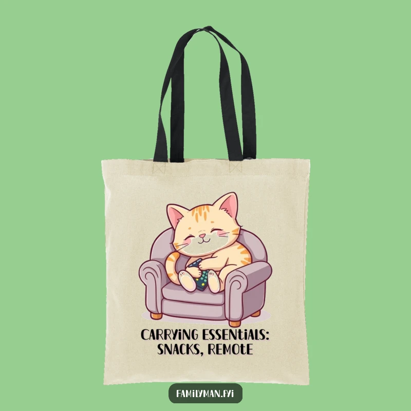 Funny Content Cat Tote Bag: Stylish Gift for Your Essential Cat Lover