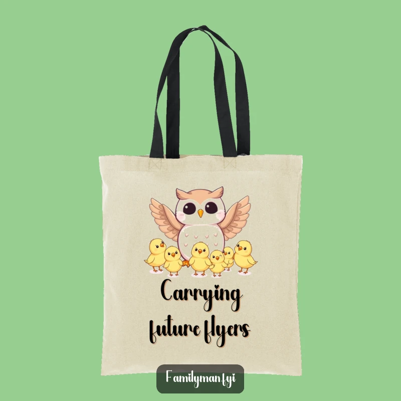 Funny Owl's Flying Tips Tote Bag - Practical & Hilarious Gift