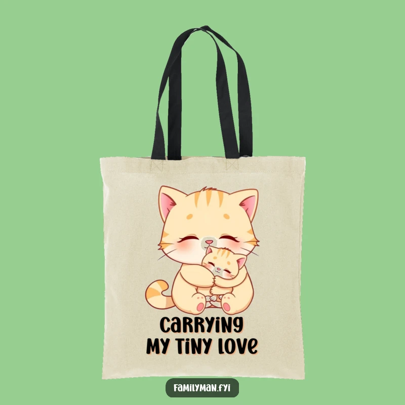 Funny Cat Hug Tote Bag - Hilarious & Practical Gift for Pet Owners