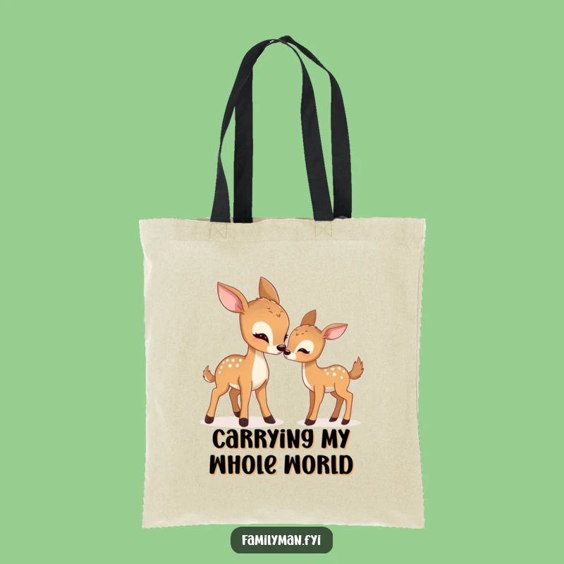 Funny Gentle Deer Nudge Tote Bag: Carry Humor and Style, Ideal Gift